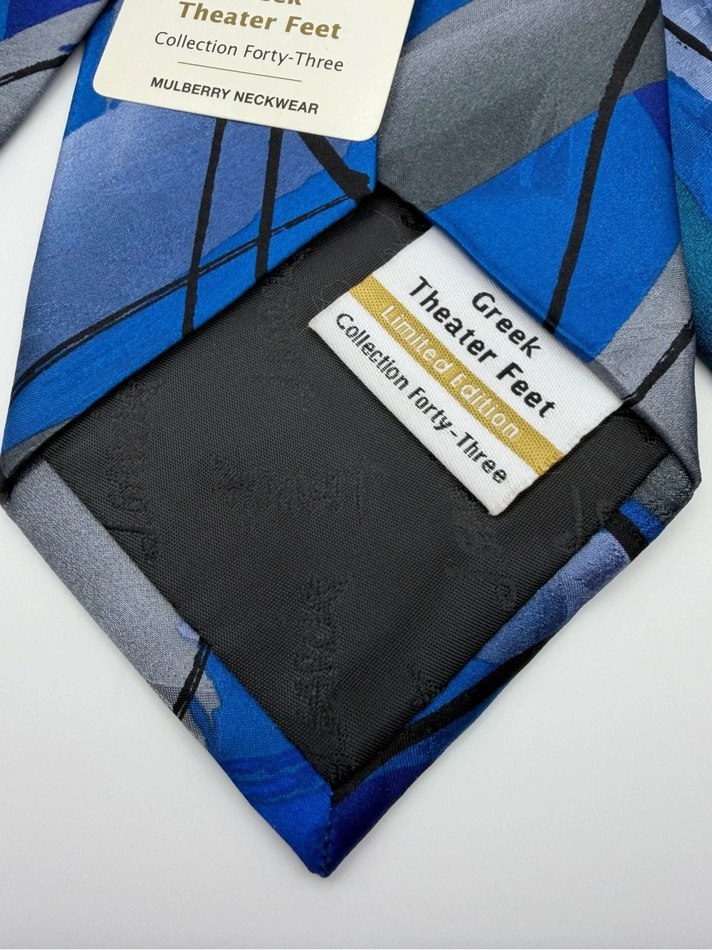 Jerry Garcia Greek Theater Feet Silk Tie Collection 43 Blue Limited Edition NWT